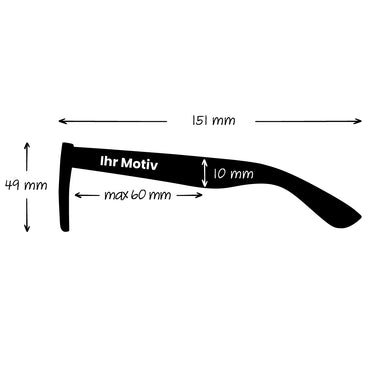 Sonnenbrille mit Bambusbügeln – violettes Gestell